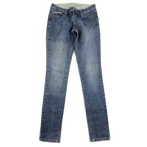Zana Di Womens Slim Straight Jeans Light Denim Low Rise Cotton Blend Size 5